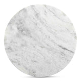 Evelyn Ashen Grey Marble Accent Table