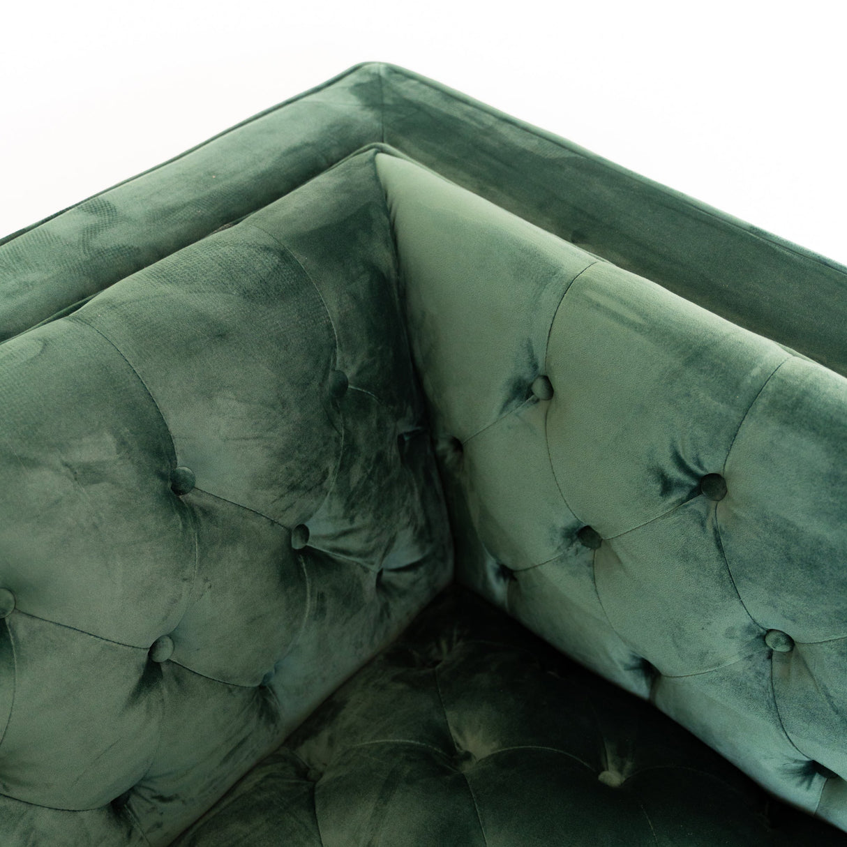 Evelyn Dark Green Velvet Lounge Chair by Ashcroft Imports at Eve Furniture