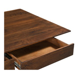 Everett Dark Brown Coffee Table by Moe's Home at Eve Furniture
