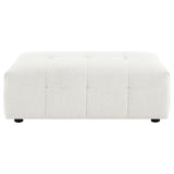 Everly Off White Boucle Upholstered Rectangular Ottoman by Coaster at Eve Furniture