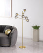 Exline Gold 62-inch Molecular Smoked Orb Metal Floor Lamp by Coaster at Eve Furniture