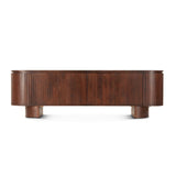 Athena 79" Media Cabinet in Aged Mahogany by Home Trends & Design at Eve Furniture