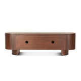 Athena 79" Media Cabinet in Aged Mahogany by Home Trends & Design at Eve Furniture