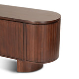 Athena 79" Media Cabinet in Aged Mahogany by Home Trends & Design at Eve Furniture