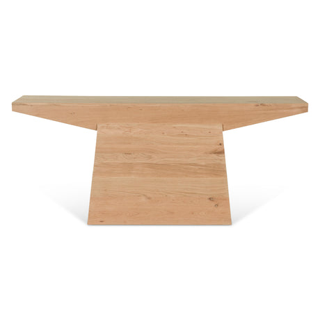 Anvil 68" Console Table in Natural Oak by Home Trends & Design at Eve Furniture