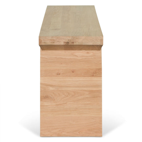 Anvil 68" Console Table in Natural Oak by Home Trends & Design at Eve Furniture