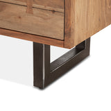Aspen 58" Six Drawer Dresser in Smoked Acacia by Home Trends & Design at Eve Furniture