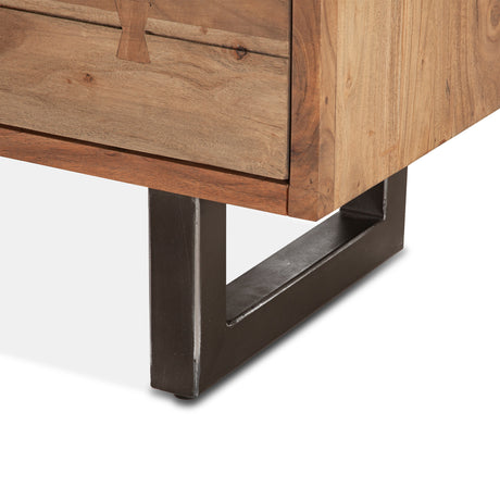 Aspen 58" Six Drawer Dresser in Smoked Acacia by Home Trends & Design at Eve Furniture
