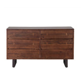 Aspen 58" Six Drawer Dresser in Walnut by Home Trends & Design at Eve Furniture