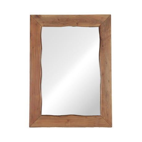 Aspen 43" Mirror Frame in Smoked Acacia by Home Trends & Design at Eve Furniture