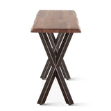 Brisbane 58" Console Table in Natural Sheesham Wood and Iron