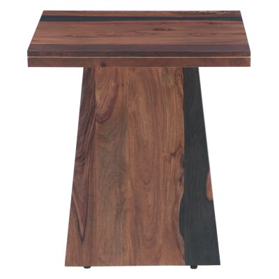 Calypso 21" Side Table in Burnt Sheesham by Home Trends & Design at Eve Furniture