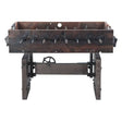 Eiffel 47" Reclaimed Burnt Brown Foosball Board Table with Player Set by Home Trends & Design at Eve Furniture