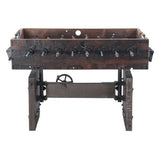 Eiffel 47" Reclaimed Burnt Brown Foosball Board Table with Player Set by Home Trends & Design at Eve Furniture