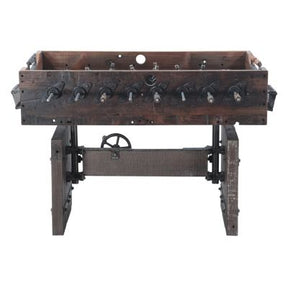Eiffel 47" Reclaimed Burnt Brown Foosball Board Table with Player Set by Home Trends & Design at Eve Furniture