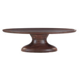 Ellipse 102" Brown Oval Dining Table in Glossy Driftwood