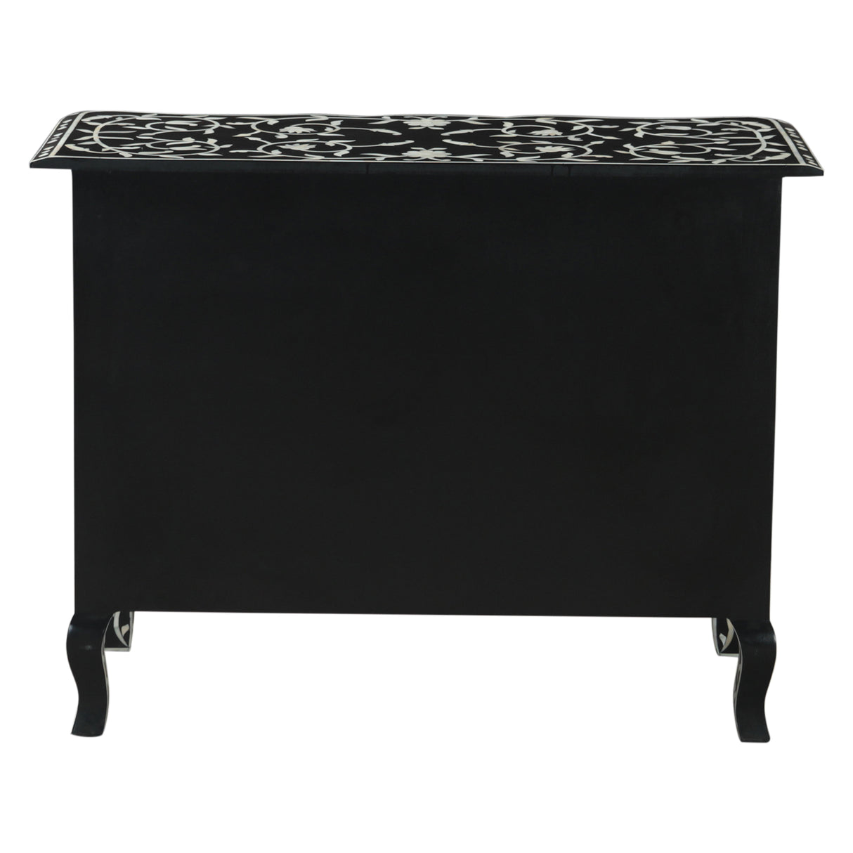 Fleur 42" Two Drawer Chest with Floral Horn Inlay by Home Trends & Design at Eve Furniture