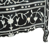 Fleur 42" Two Drawer Chest with Floral Horn Inlay by Home Trends & Design at Eve Furniture