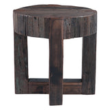 Harbor 24" Side Table with Cross Base in Reclaimed Wood by Home Trends & Design at Eve Furniture