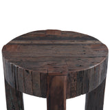 Harbor 24" Side Table with Cross Base in Reclaimed Wood by Home Trends & Design at Eve Furniture