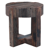 Harbor 24" Side Table with Cross Base in Reclaimed Wood by Home Trends & Design at Eve Furniture