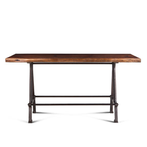 Industrial Loft 72" Gathering Table in Walnut by Home Trends & Design at Eve Furniture