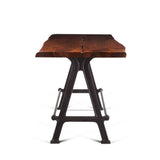 Industrial Loft 72" Gathering Table in Walnut by Home Trends & Design at Eve Furniture