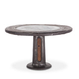 Industrial Loft 55" Wagon Wheel Round Dining Table by Home Trends & Design at Eve Furniture