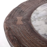 Industrial Loft 55" Wagon Wheel Round Dining Table by Home Trends & Design at Eve Furniture