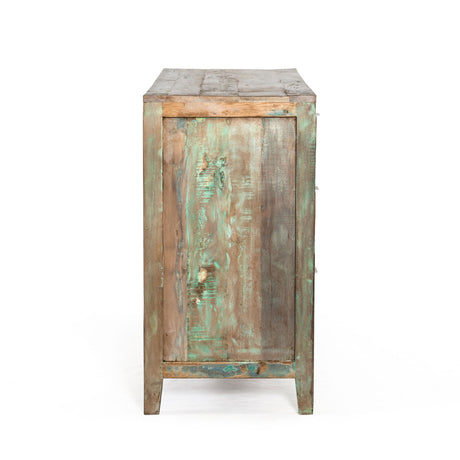 Ibiza 57" Dresser in Vintage Teal Reclaimed Wood by Home Trends & Design at Eve Furniture