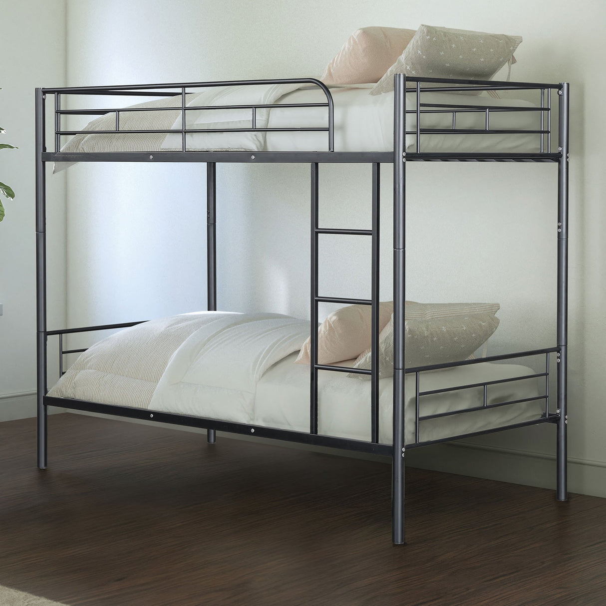 Plutus Black Twin/Twin Metal Bunkbed