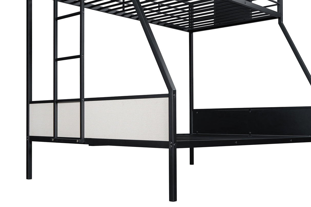 Molton Black Twin/Full Metal Bunkbed