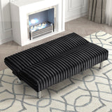 Hinwil Black Futon Sofa Bed