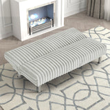 Hinwil Light Gray Futon Sofa Bed