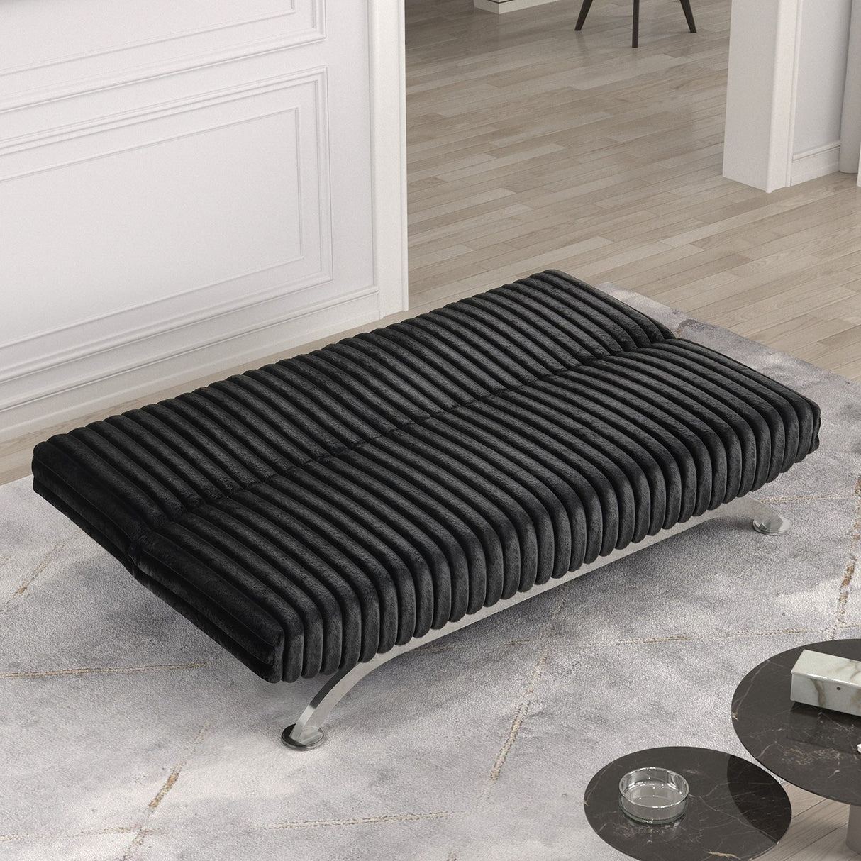 Villeneuve Black Futon Sofa Bed