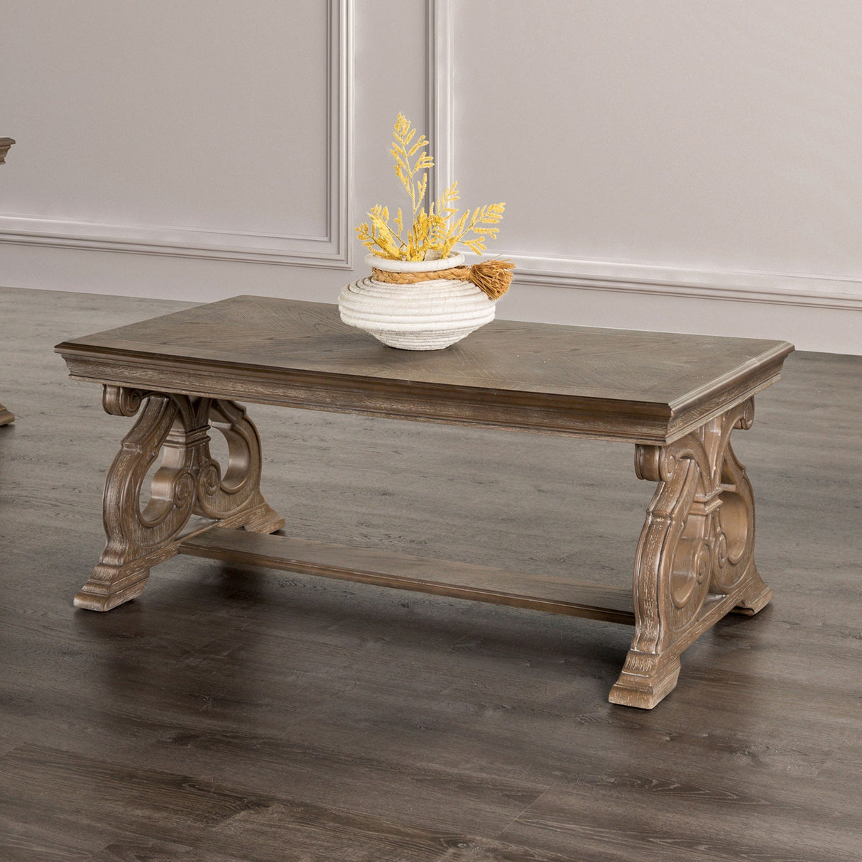 Giordani Weathered Oak Cocktail Table