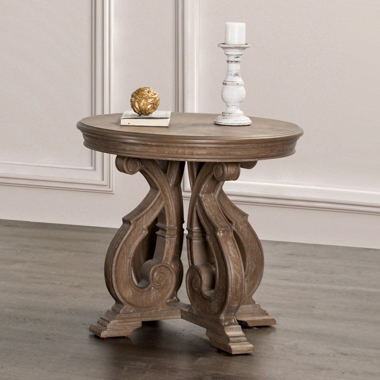 Giordani Weathered Oak End Table