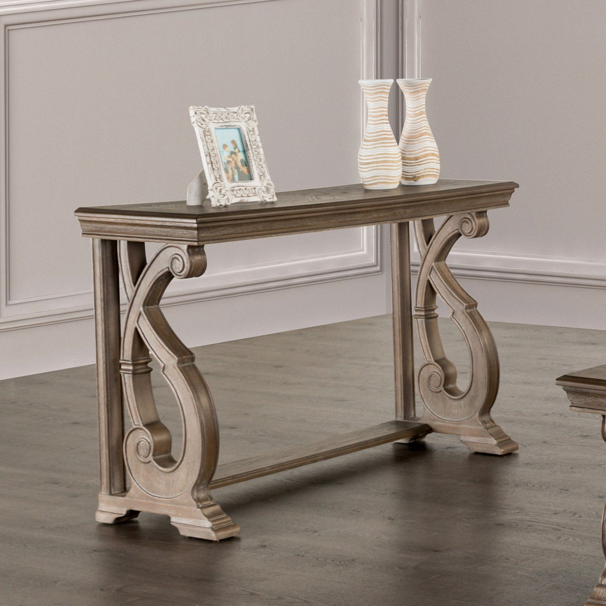 Giordani Weathered Oak Sofa Table