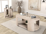 Conisbrough Oak Oval Cocktail Table