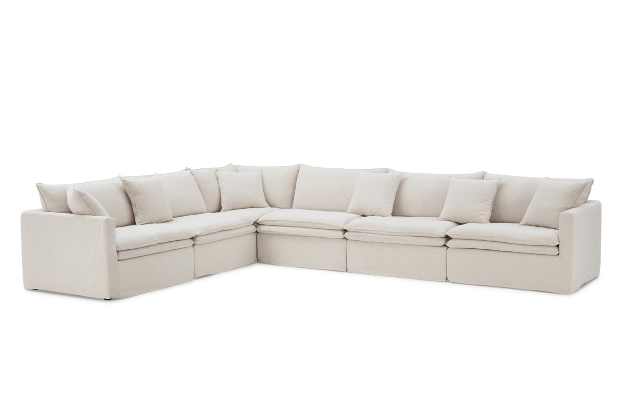 Crayford Taupe L-Sectional