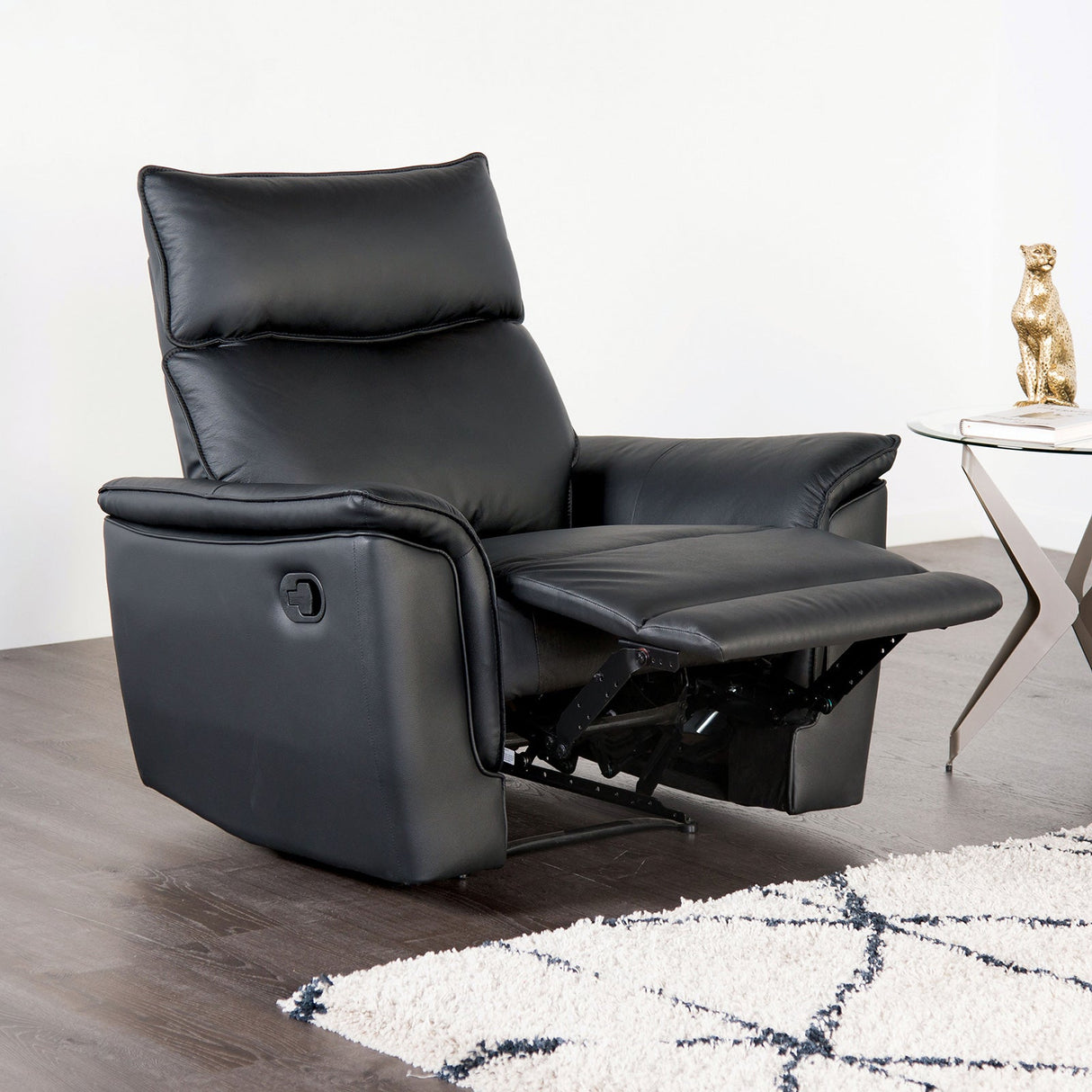 Bienne Black Recliner Chair