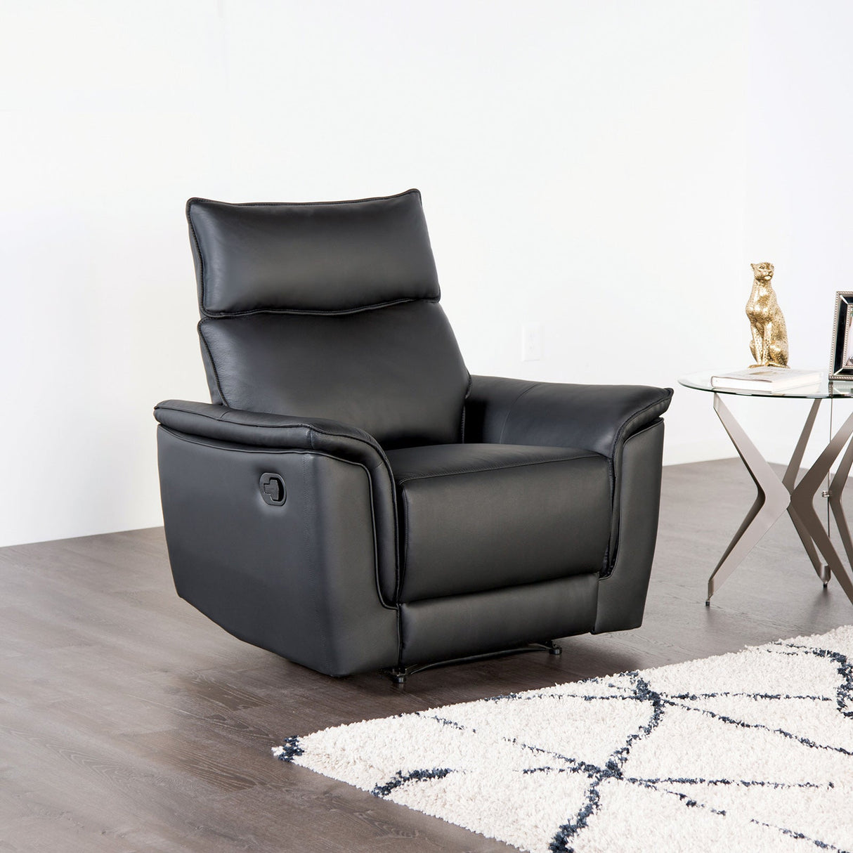 Bienne Black Recliner Chair