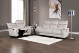 Bienne Taupe Sofa Manual Recliner