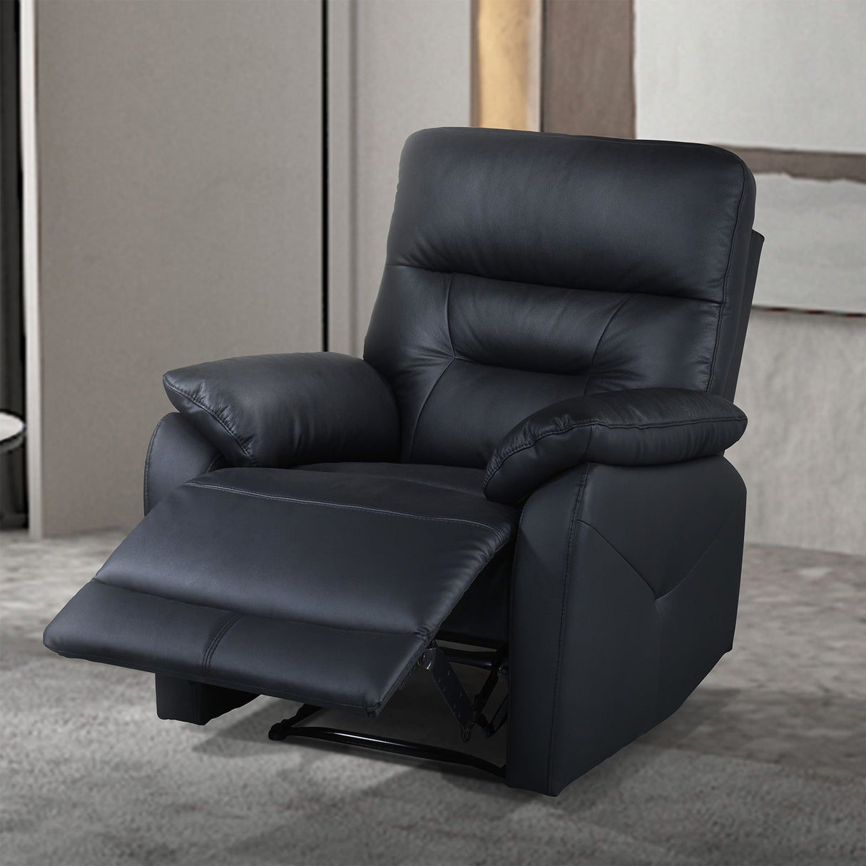 Micaelis Black Manual Recline Chair