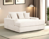 Veyrier White 2 Arm Chaise