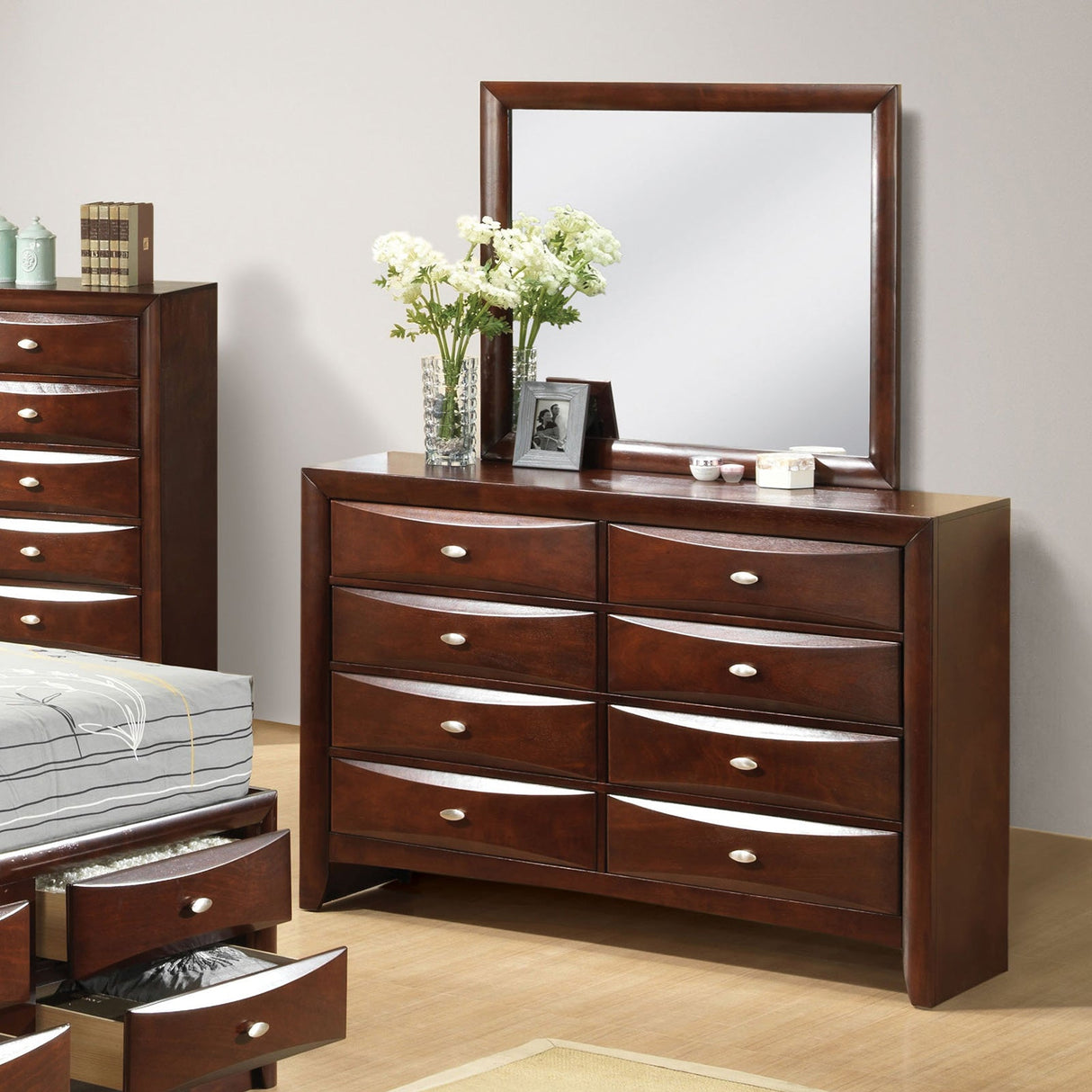 Zosimo Dark Cherry Dresser