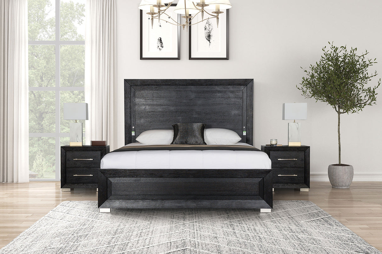 Ashbourne Black King Bed