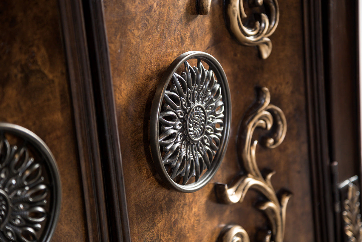 Aquilina Dark Cherry/Oak Dresser