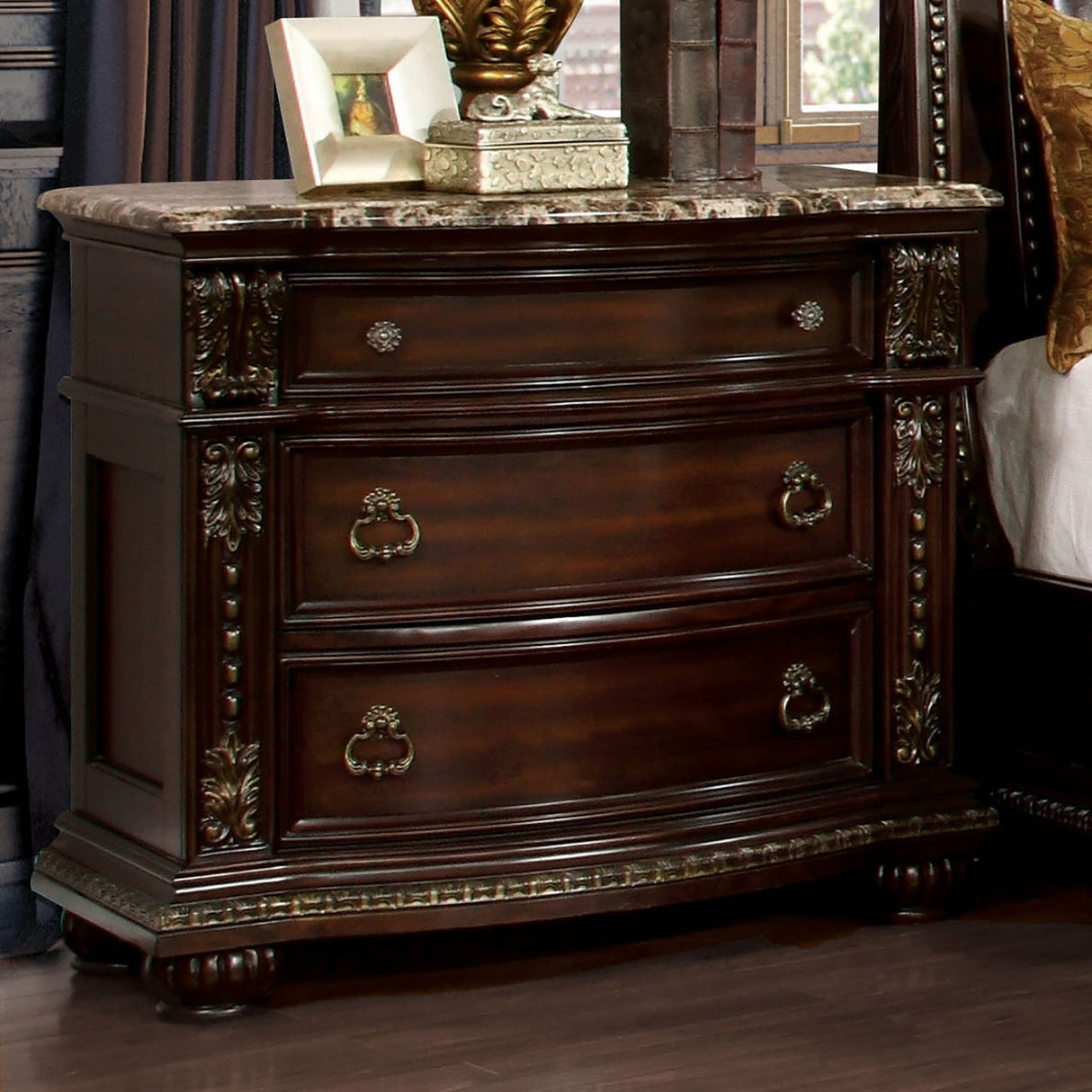 Fromberg Brown Cherry Nightstand