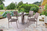 Aminta Natural Patio Bistro Set